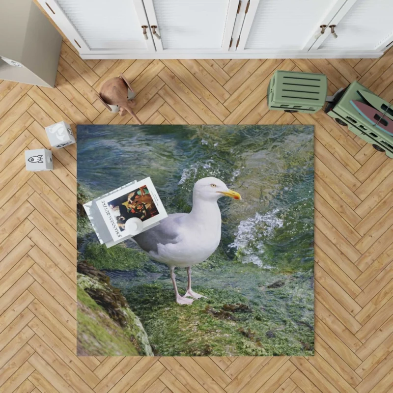 Seagull Coastal Watch Shoreline Guardian Rug