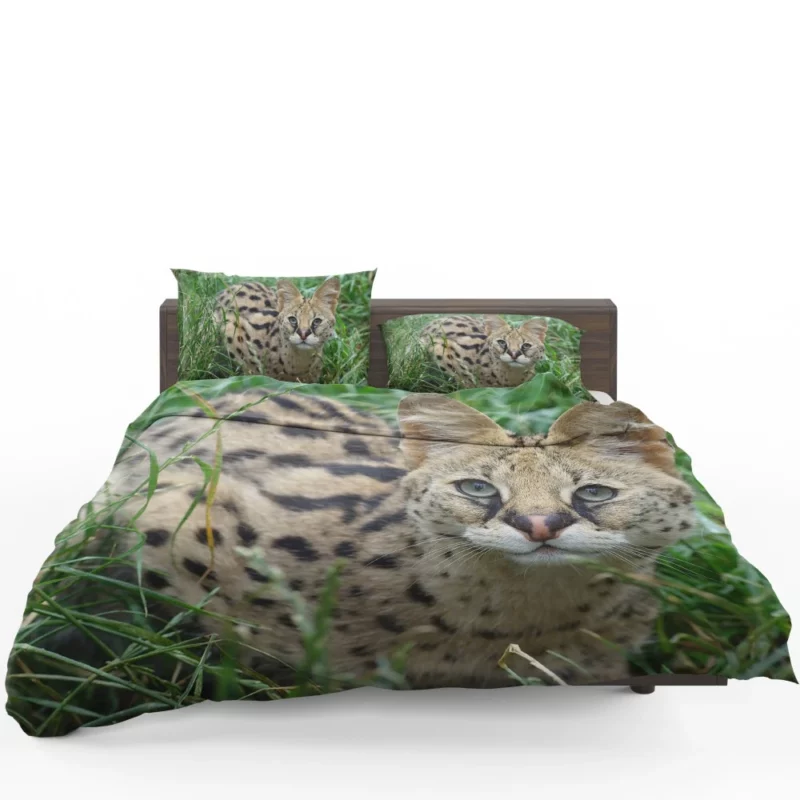 Serval in Grass Wild Elegance Bedding Set