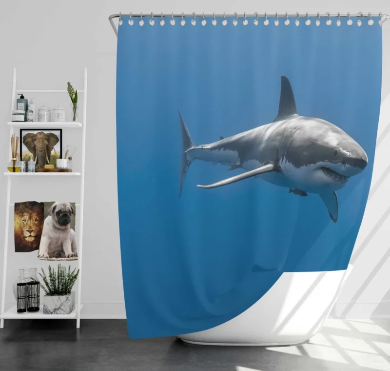 Shark Dominance Oceanic Majesty Shower Curtain