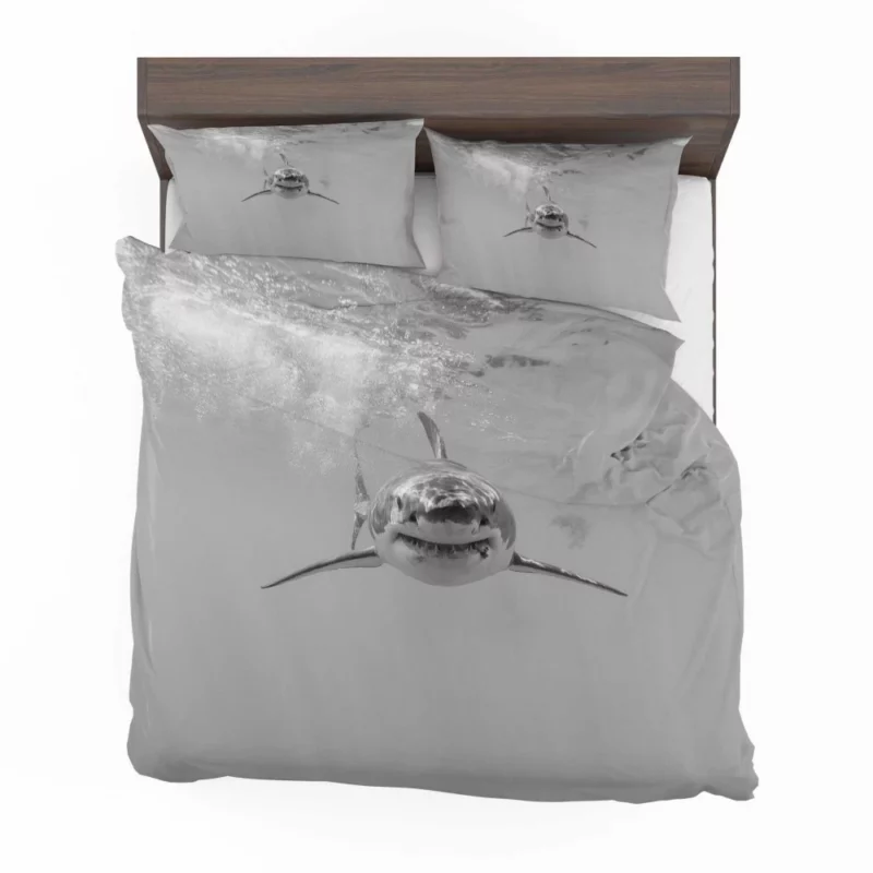 Shark in Underwater Realm Aquatic Majesty Bedding Set 1