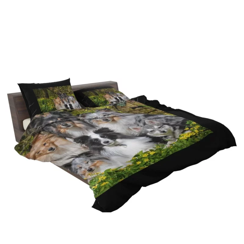 Sheltie and Alaskan Klee Kai Gathering Bedding Set 2