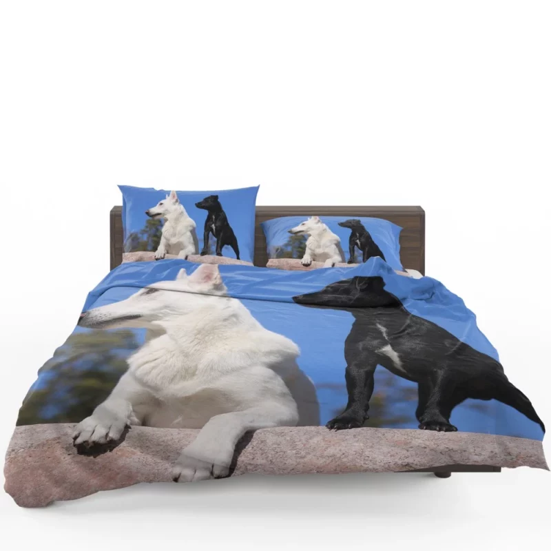 Shepherd and Terrier Duo Loyal Companions Bedding Set