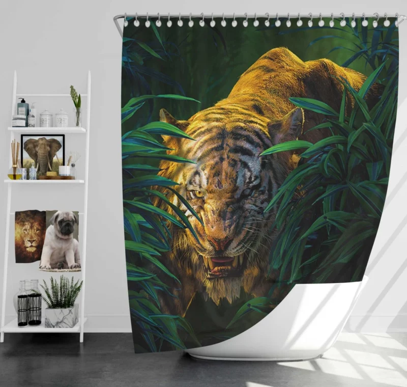 Shere Khan Tiger from "The Jungle Book" Shower Curtain