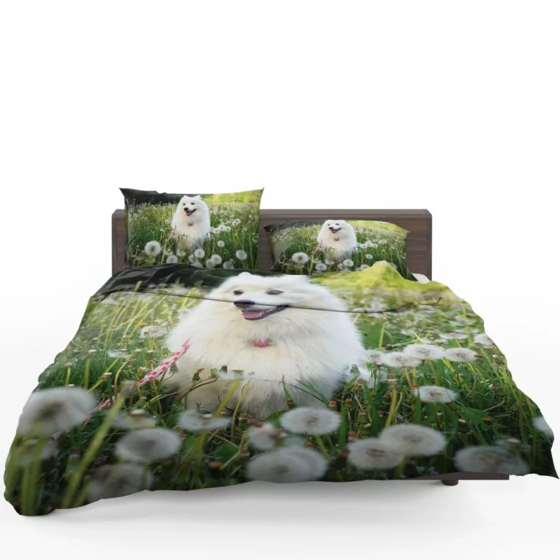 Shetland Sheepdog Amidst Dandelions Bedding Set