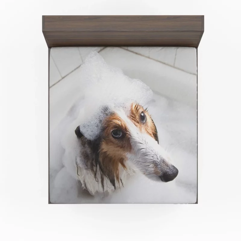 Shetland Sheepdog Bathtub Bliss Fitted Sheet 1