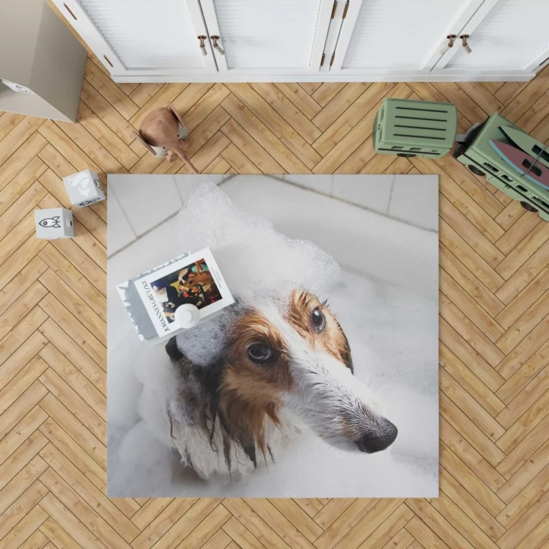 Shetland Sheepdog Bathtub Bliss Rug