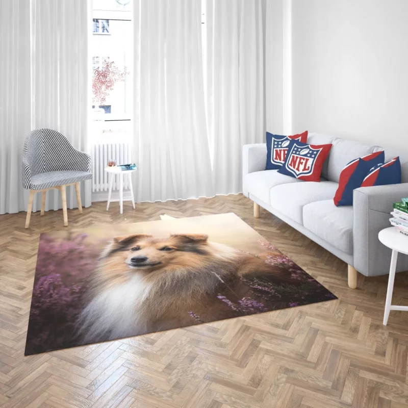 Shetland Sheepdog in Fall Embrace Rug 2