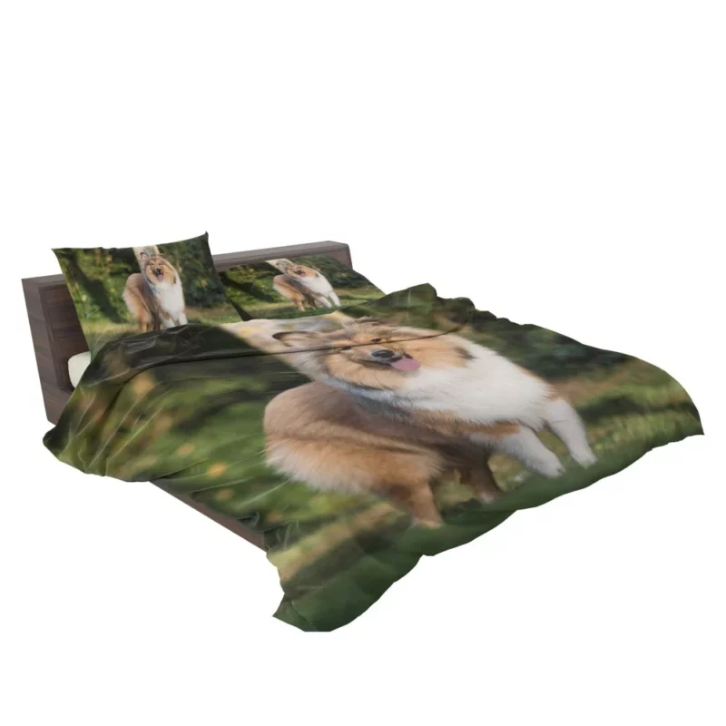 Shetland Sheepdog in Fall Leafy Whimsy Bedding Set 2