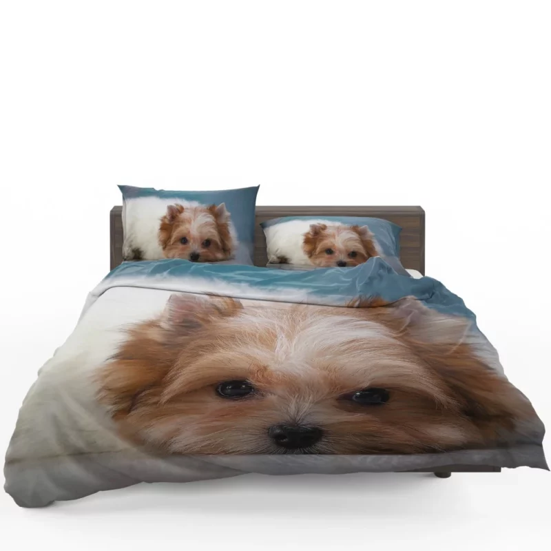 Shih Tzu Puppy Playful Whimsy Bedding Set