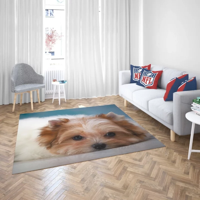 Shih Tzu Puppy Playful Whimsy Rug 2