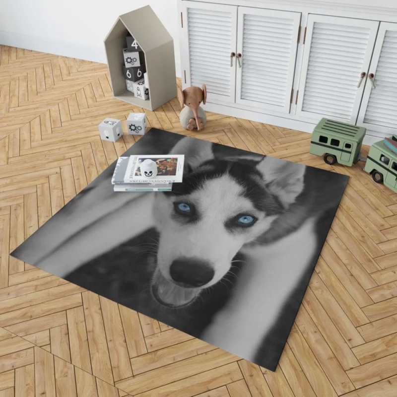 Siberian Husky Arctic Elegance Rug 1