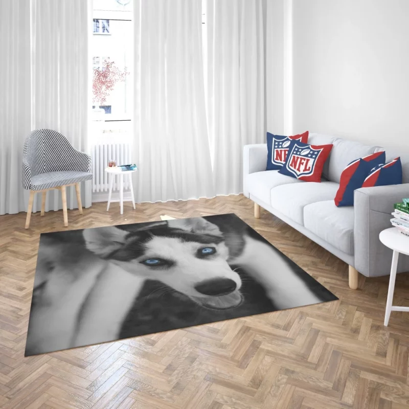 Siberian Husky Arctic Elegance Rug 2