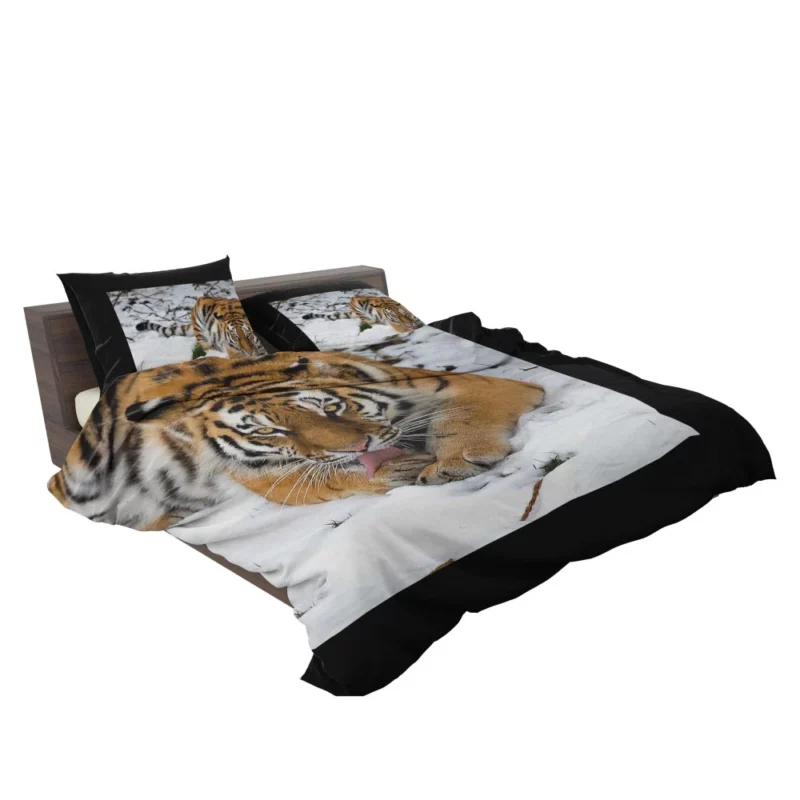 Siberian Tiger Snowy Majesty Bedding Set 2