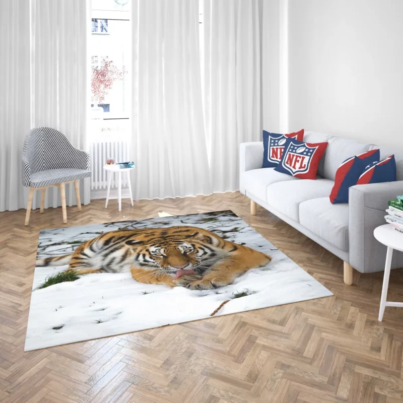 Siberian Tiger Snowy Majesty Rug 2