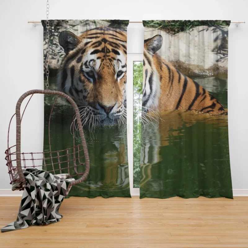 Siberian Tiger Winter Refreshment Curtain