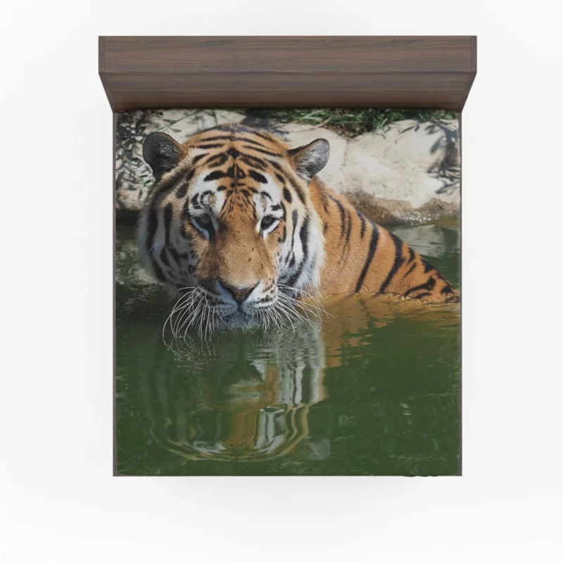 Siberian Tiger Winter Refreshment Fitted Sheet 1