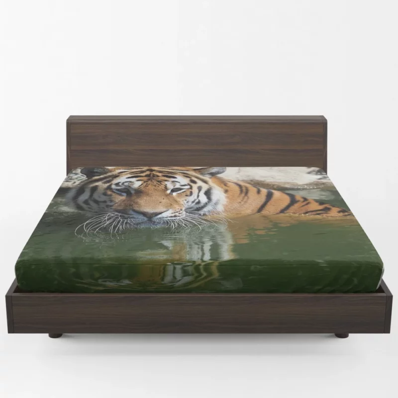 Siberian Tiger Winter Refreshment Fitted Sheet