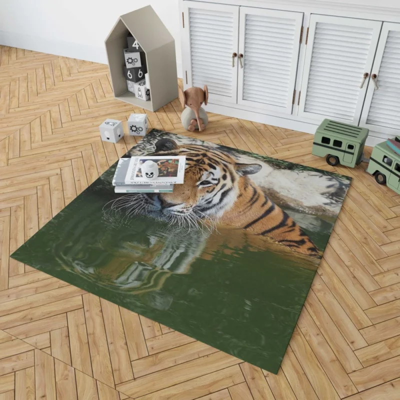 Siberian Tiger Winter Refreshment Rug 1