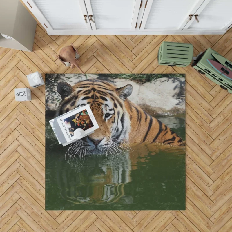 Siberian Tiger Winter Refreshment Rug