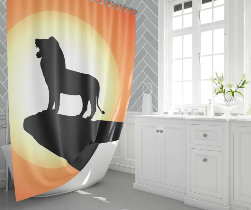 Simba Iconic Majesty The Lion King Shower Curtain 1