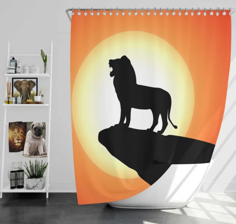 Simba Iconic Majesty The Lion King Shower Curtain