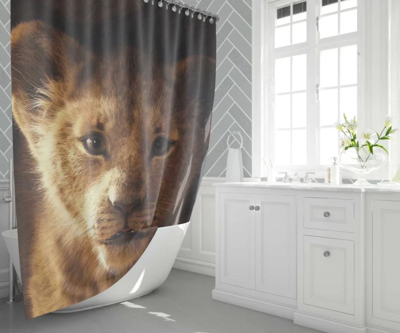 Simba Iconic Presence The Lion King Shower Curtain 1