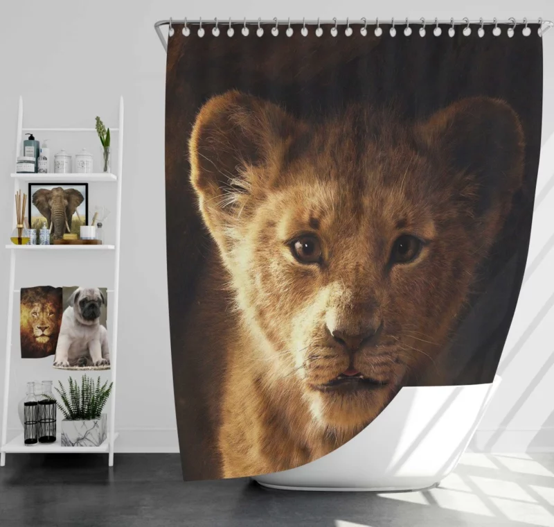 Simba Iconic Presence The Lion King Shower Curtain