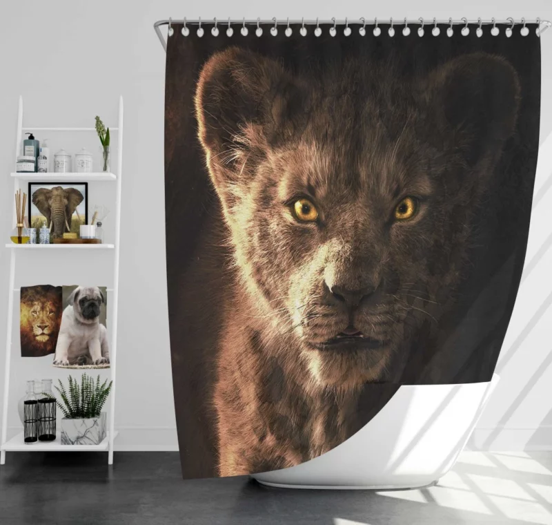 Simba Majestic Essence Lion King Shower Curtain