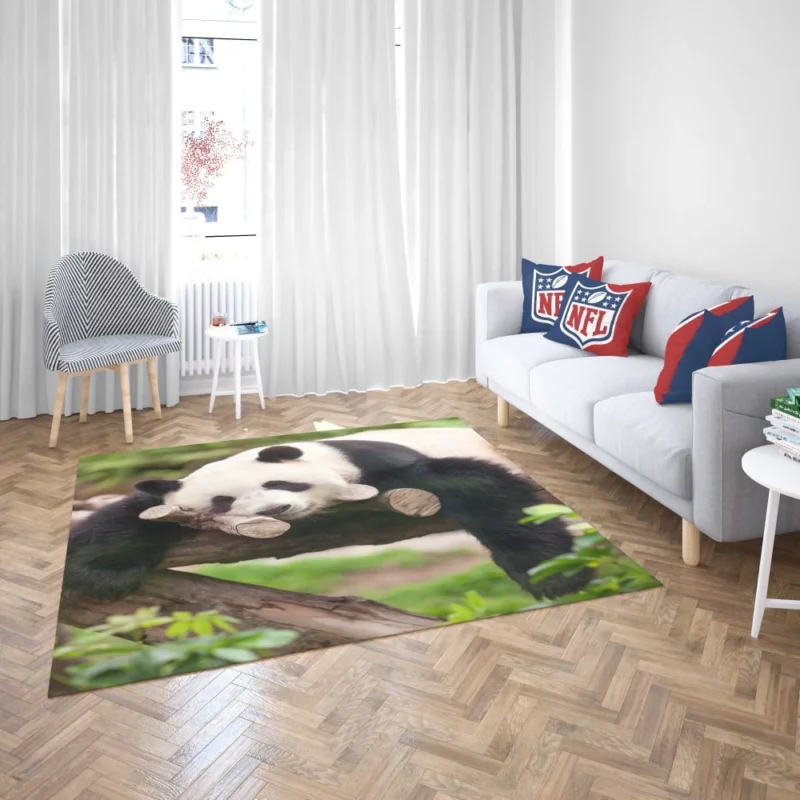 Sleeping Panda Cute Repose Rug 2