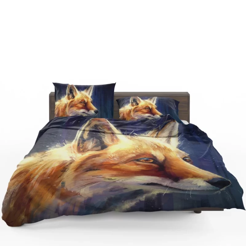 Sly Fox Intriguing Stare Wilderness Charm Bedding Set