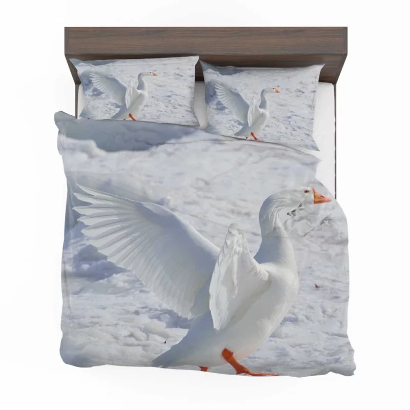 Snow Goose Frosty Essence Icy Avian Bedding Set 1