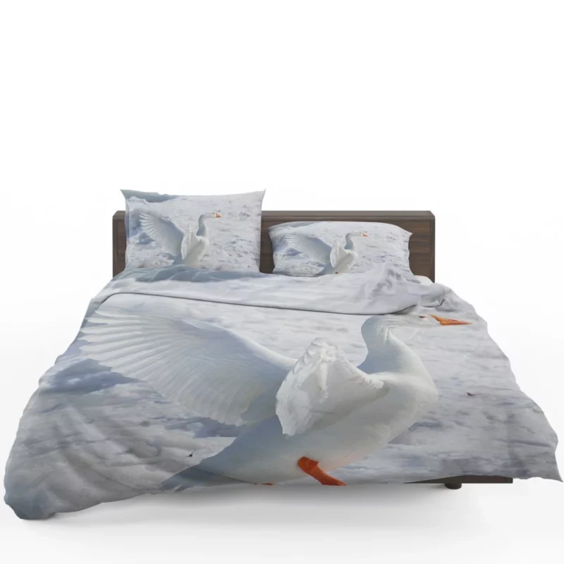 Snow Goose Frosty Essence Icy Avian Bedding Set