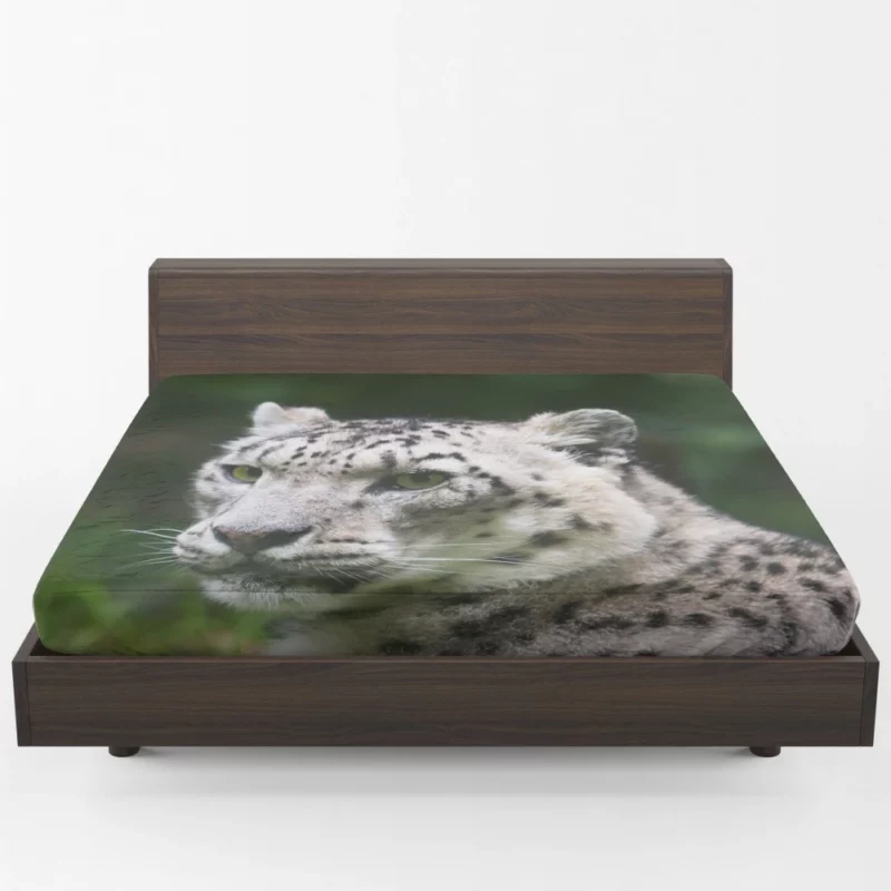 Snow Leopard Arctic Majesty Wilderness Grace Fitted Sheet