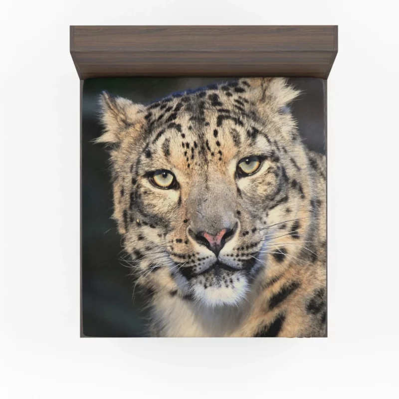 Snow Leopard Enigmatic Beauty Fitted Sheet 1