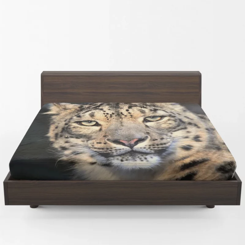 Snow Leopard Enigmatic Beauty Fitted Sheet