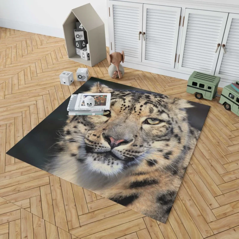 Snow Leopard Enigmatic Beauty Rug 1