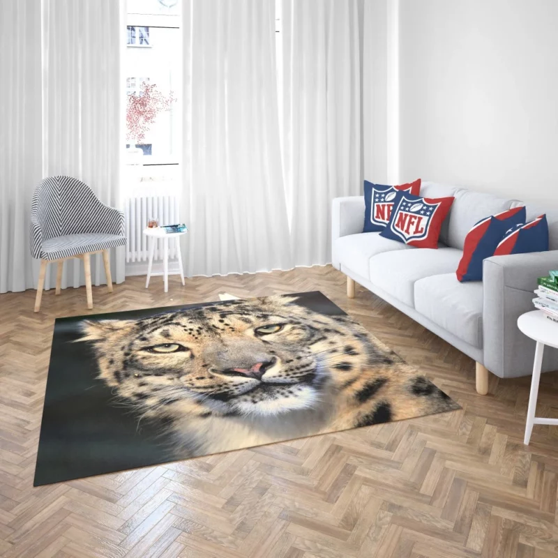 Snow Leopard Enigmatic Beauty Rug 2