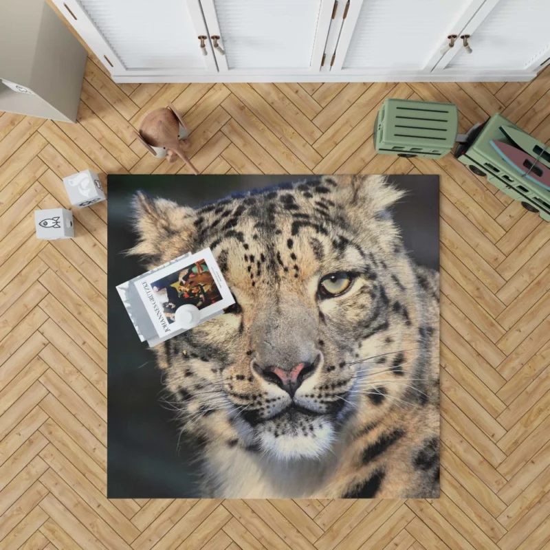 Snow Leopard Enigmatic Beauty Rug