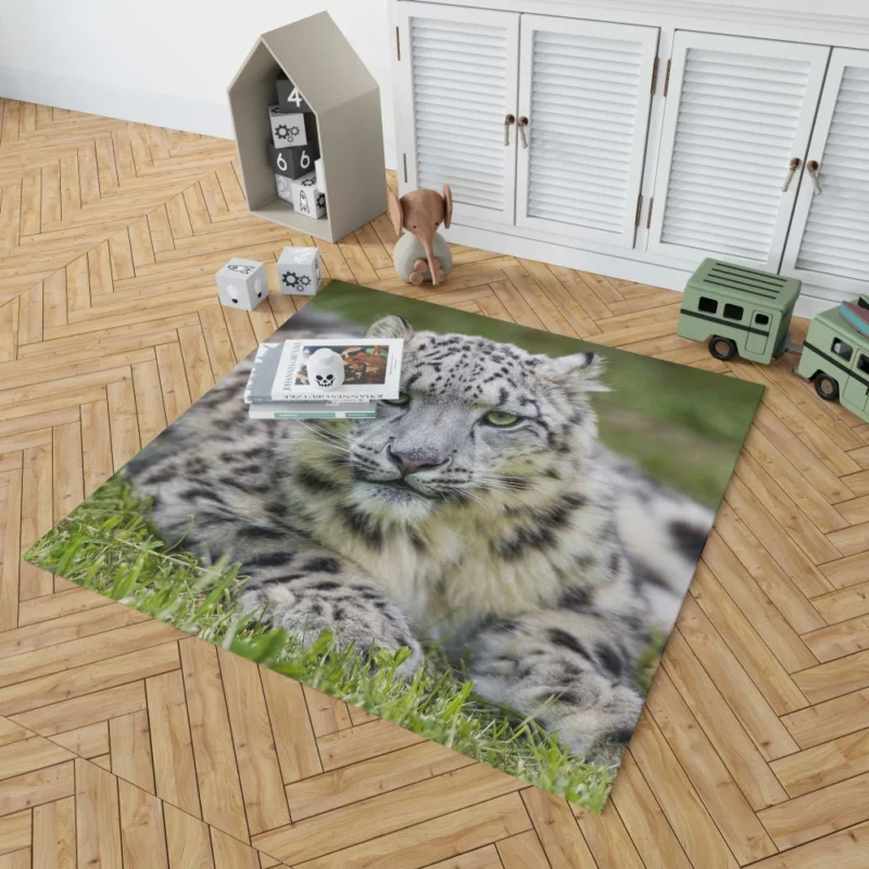 Snow Leopard Mystique Wilderness Elegance Rug 1