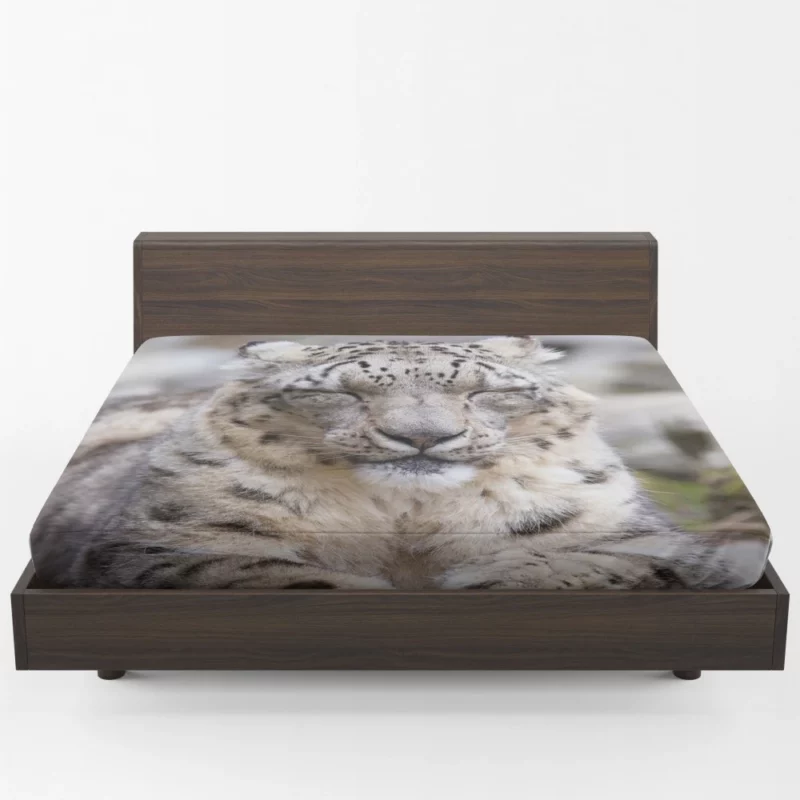 Snow Leopard Pristine Majesty Himalayan Fitted Sheet