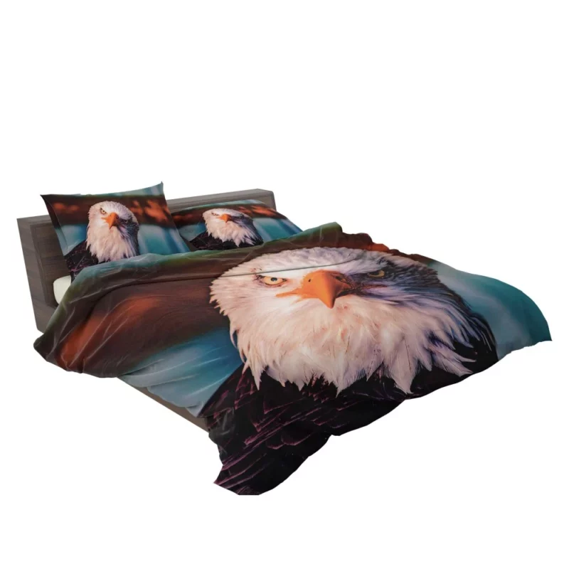 Soaring Majesty Bald Eagle Sky Hunting Bedding Set 2