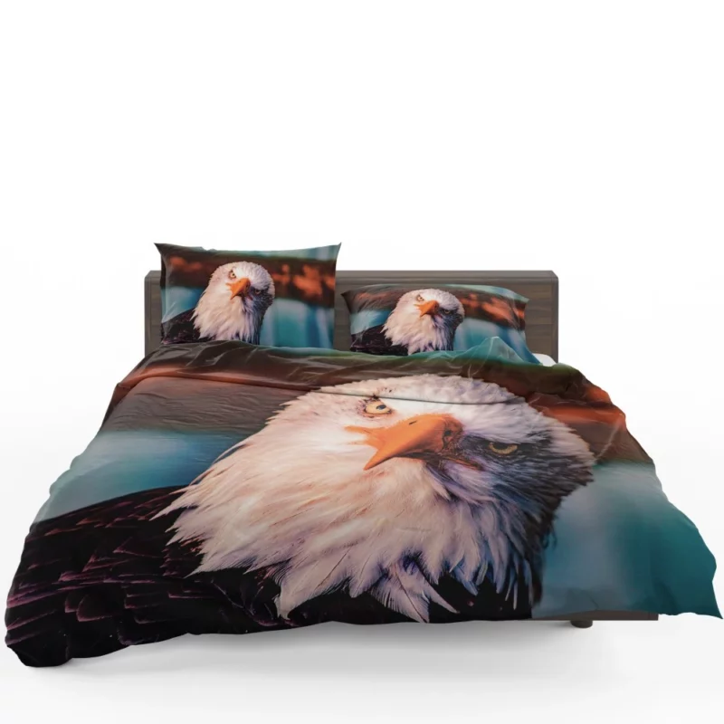 Soaring Majesty Bald Eagle Sky Hunting Bedding Set