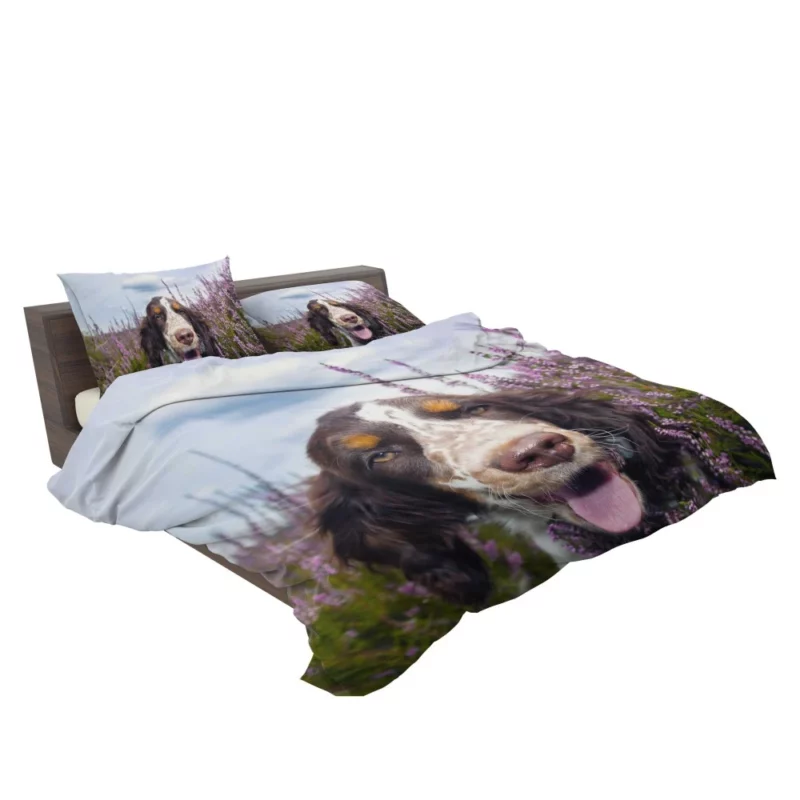 Spaniel Lavender Charm Floral Beauty Bedding Set 2