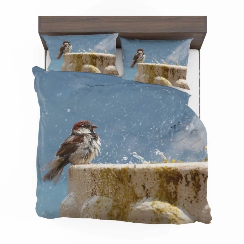 Sparrow Refreshing Splash Feathered Play Bedding Set 1