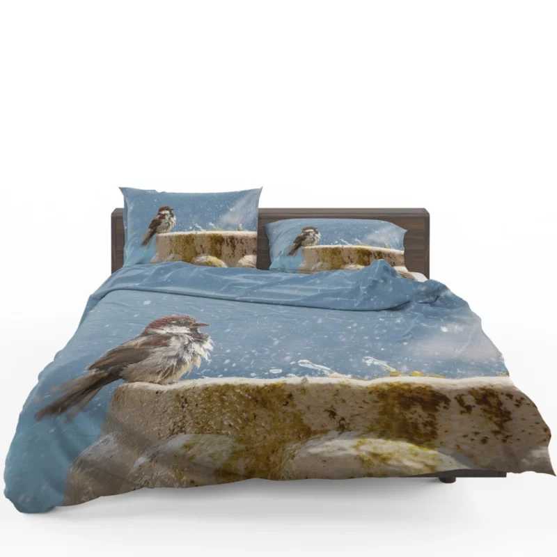 Sparrow Refreshing Splash Feathered Play Bedding Set