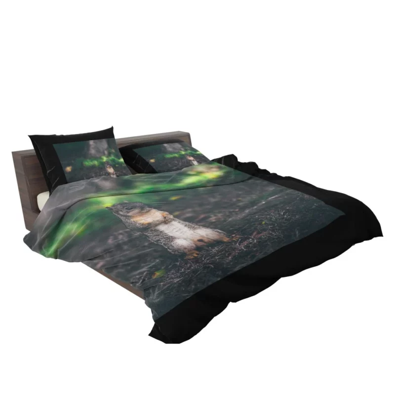 Squirrel Curious Rodent Nature Bedding Set 2