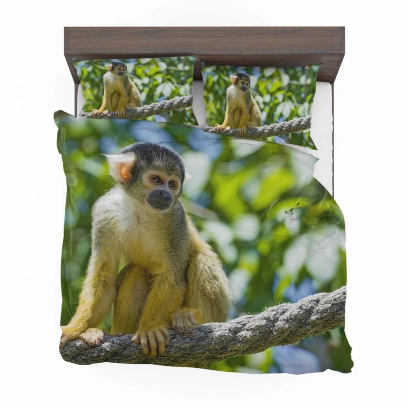 Squirrel Monkey Acrobatic Charm Bedding Set 1