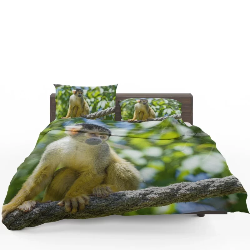 Squirrel Monkey Acrobatic Charm Bedding Set