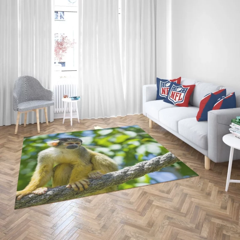 Squirrel Monkey Acrobatic Charm Rug 2