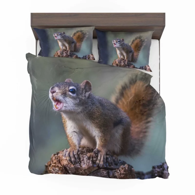 Squirrel Playful Garden Visitor Bedding Set 1